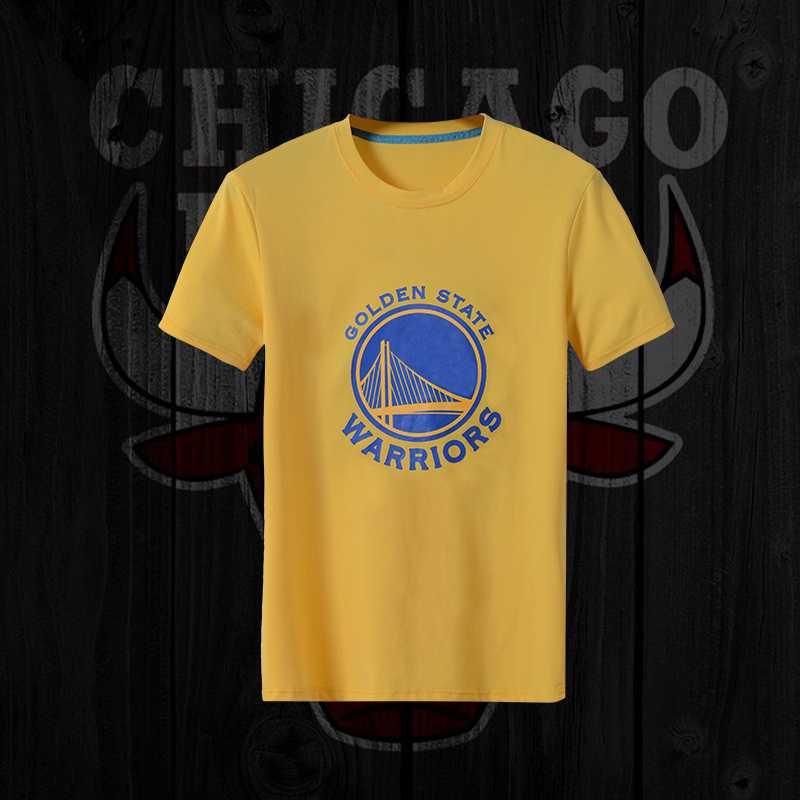 Men's Warriors Fresh Logo Yellow Short Sleeve T-Shirt FengYun,We sell and wholesale Men's Warriors Fresh Logo Yellow Short Sleeve T-Shirt FengYun on line form chian!